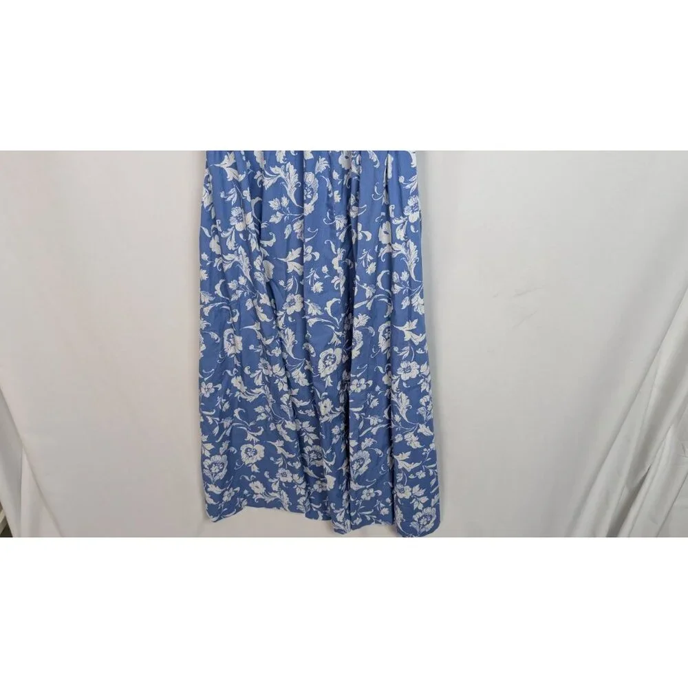 Abercrombie Fitch S Floral Fiore One-Shoulder Maxi Dress Cutout High Front Slit